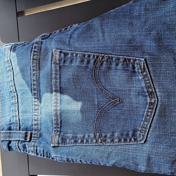 Men's 28x30 Levi 520 Slouch Skinny Blue Jeans - Picture 3 of 5